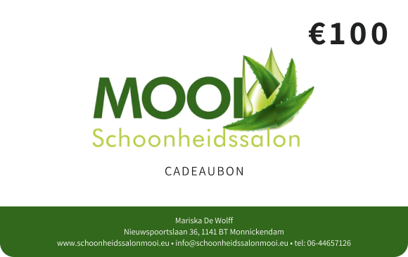 Schoonheidssalon MOOI Cadeaubon