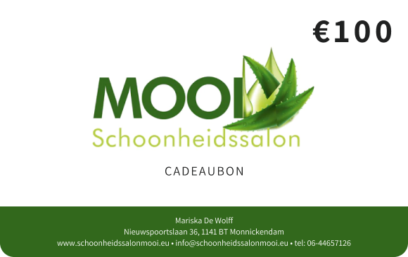Schoonheidssalon MOOI Cadeaubon